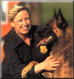 Rusty and Officer Sharon Burke